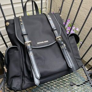 Michael Kors gold studded nylon backpack 🖤